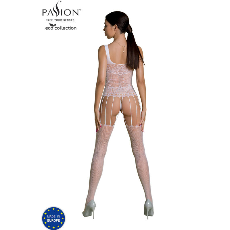 PASSION - KOLEKCJA ECO BODYSTOCKING ECO BS001 CZARNY