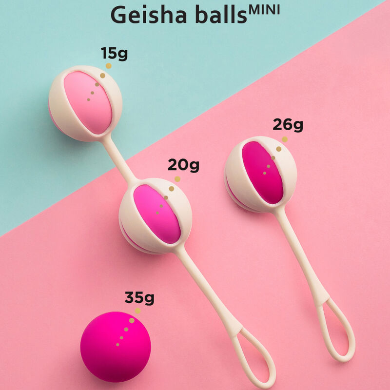 G-VIBE - ZESTAW 4 KULEK GEISHA MINI FIOLETOWYCH
