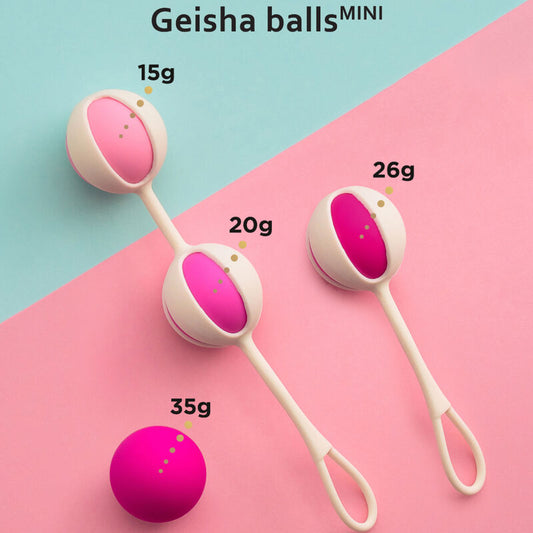 G-VIBE - ZESTAW 4 KULEK GEISHA MINI FIOLETOWYCH