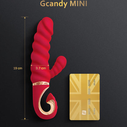 G-VIBE - GCANDY MINI CZERWONY SILIKONOWY WIBRATOR