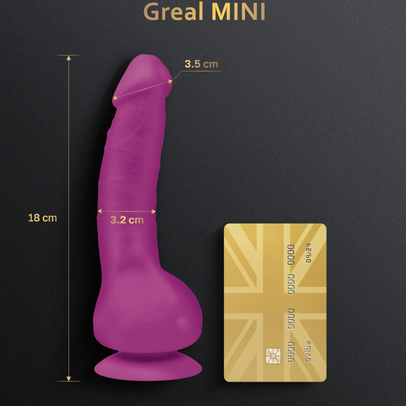 G-VIBE - GREAL MINI FUKSJA SILIKONOWY WIBRATOR DILDO