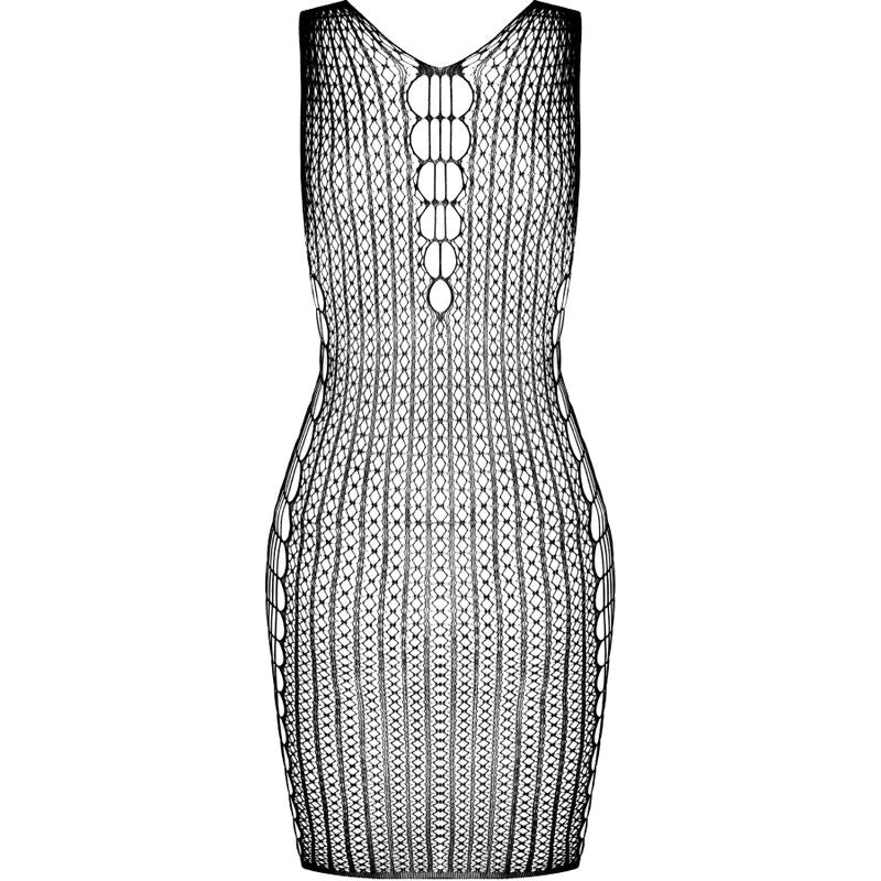 PASSION - BS097 CZARNE BODYSTOCKING ROZMIAR JEDNORAZOWY