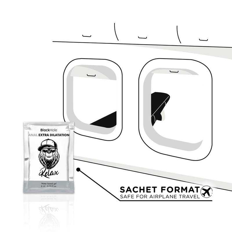 BLACK HOLE - ŻEL NA BAZIE WODY EXTRA DILATATION 6 ML JEDNORAZOWA DAWKA