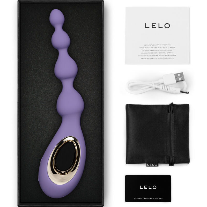 LELO - SORAYA BEADS FIOLETOWY MASAŻER ANALNY