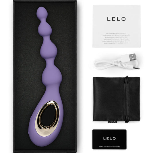 LELO - SORAYA BEADS FIOLETOWY MASAŻER ANALNY
