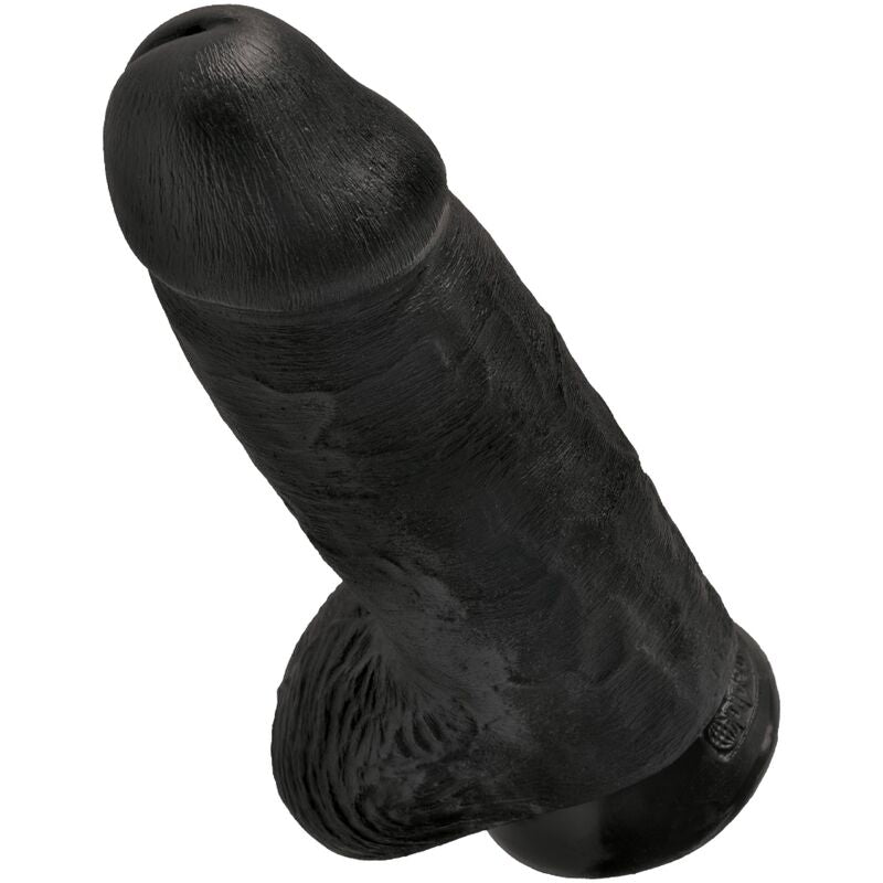 KING COCK - PUSZYSTY REALISTYCZNY PENIS 23 CM CZARNY