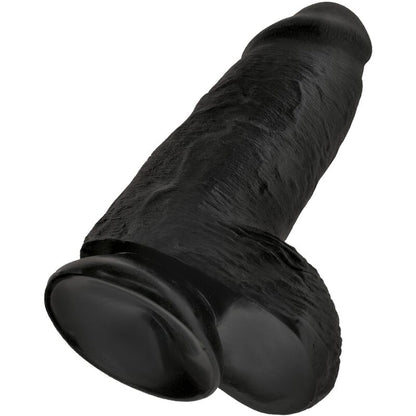 KING COCK - PUSZYSTY REALISTYCZNY PENIS 23 CM CZARNY