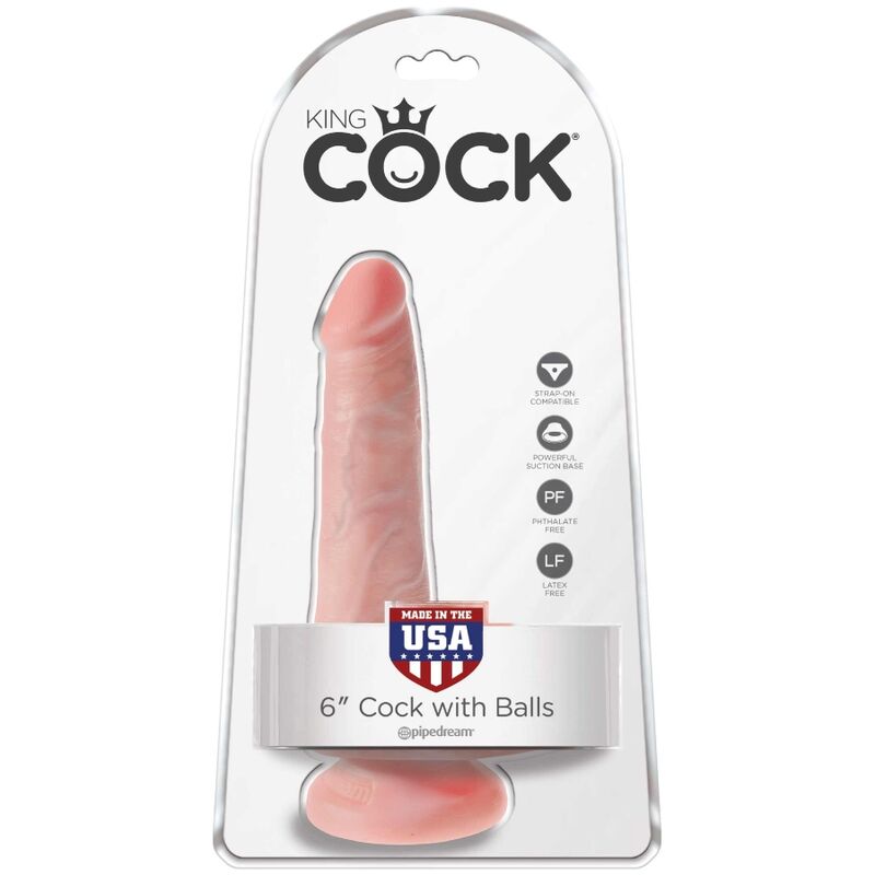 KING COCK - REALISTYCZNY PENIS Z JĄDRAMI 13,5 CM LEKKI