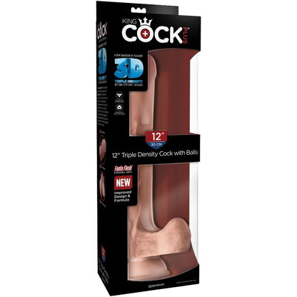 KING COCK - REALISTYCZNY PENIS Z JĄDRAMI 3D 24,8 CM LEKKI