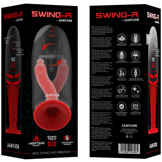 JAMYJOB - MASTURBATOR Z EFEKTEM GRZEWCZYM SWING-R, TECHNOLOGIĄ SWING I WIBRACJĄ