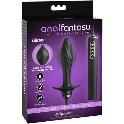 ANAL FANTASY ELITE COLLECTION - DMUCHANY KOREK I WIBRATOR AUTOMATYCZNIE TĘTNIĄCY