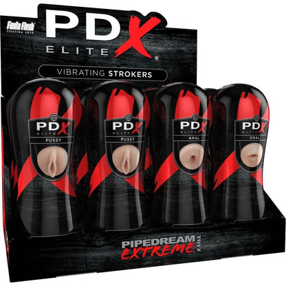 PDX ELITE - ZESTAW STROKER 12 SZTUK: 6X POCHWA, 3X ANO, 3X USTA