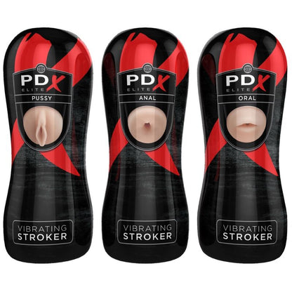 PDX ELITE - ZESTAW STROKER 12 SZTUK: 6X POCHWA, 3X ANO, 3X USTA