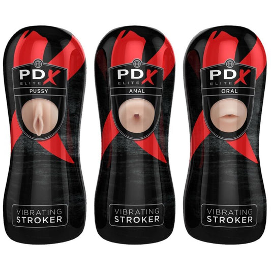 PDX ELITE - ZESTAW STROKER 12 SZTUK: 6X POCHWA, 3X ANO, 3X USTA