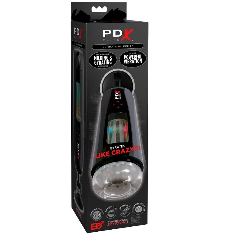 PDX ELITE - STROKER ULTIMATE MILKER 2 OBROTOWY I WIBRATOR
