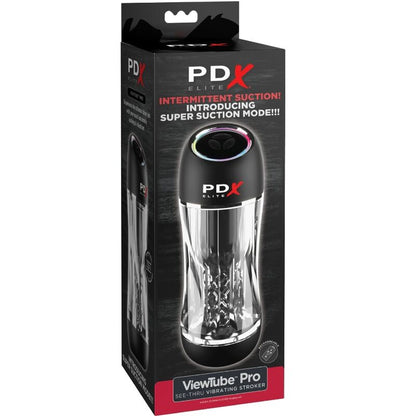 PDX ELITE - WIBRATOR STROKER VIEWTUBE PRO PRZEŹROCZYSTY