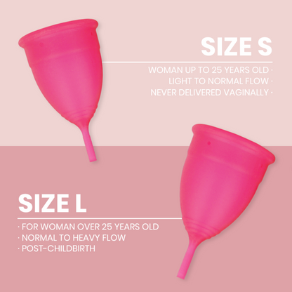 INTIMICHIC - MENSTRUAL CUP MEDICAL GRADE SILICONE - SIZE S