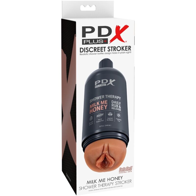 PDX PLUS - STROKER MASTURBATOR DYSKRETNA BUTELKA SZAMPON MILK ME HONEY CANDY