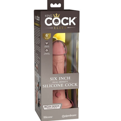KING COCK - ELITARNEGO REALISTYCZNEGO SILIKONOWEGO DILDO 15,2 CM