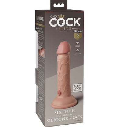 KING COCK - ELITARNEGO REALISTYCZNEGO SILIKONOWEGO DILDO 15,2 CM