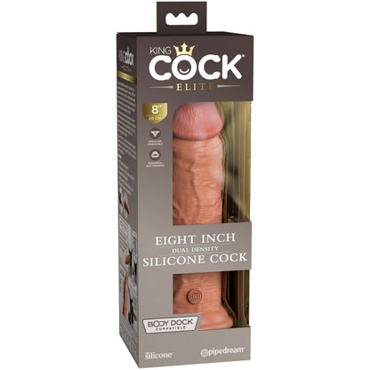 KING COCK - ELITARNEGO REALISTYCZNEGO SILIKONOWEGO DILDO 20,3 CM KARMELOWEGO