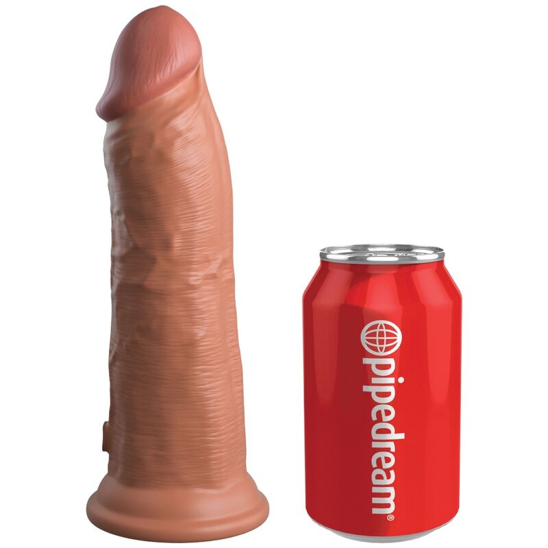 KING COCK - ELITARNEGO REALISTYCZNEGO SILIKONOWEGO DILDO 20,3 CM KARMELOWEGO