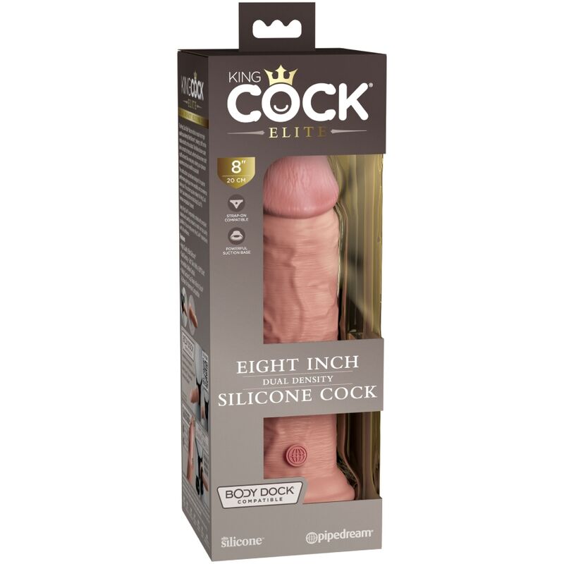 KING COCK - ELITARNEGO REALISTYCZNEGO SILIKONOWEGO DILDO 20,3 CM