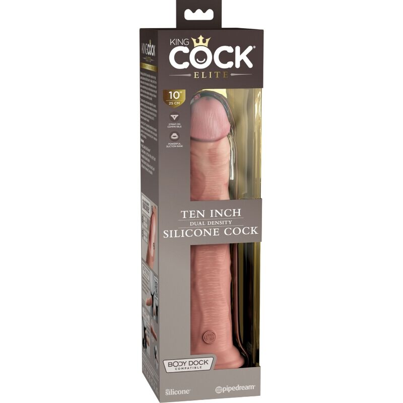 KING COCK - ELITARNEGO REALISTYCZNEGO SILIKONOWEGO DILDO 25,4 CM