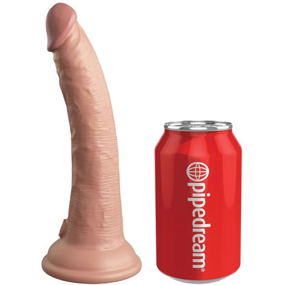 KING COCK - ELITARNY REALISTYCZNY WIBRATOR DILDO Z SILIKONOWYM PILOTEM 17,8 CM