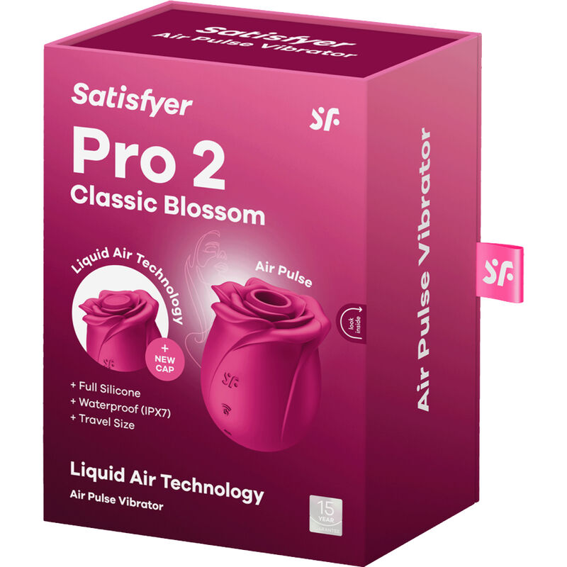 SATISFYER - WIBRATOR AIR PULSE PRO 2 CLASSIC BLOSSOM