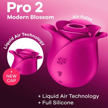 SATISFYER - WIBRATOR AIR PULSE PRO 2 MODERN BLOSSOM