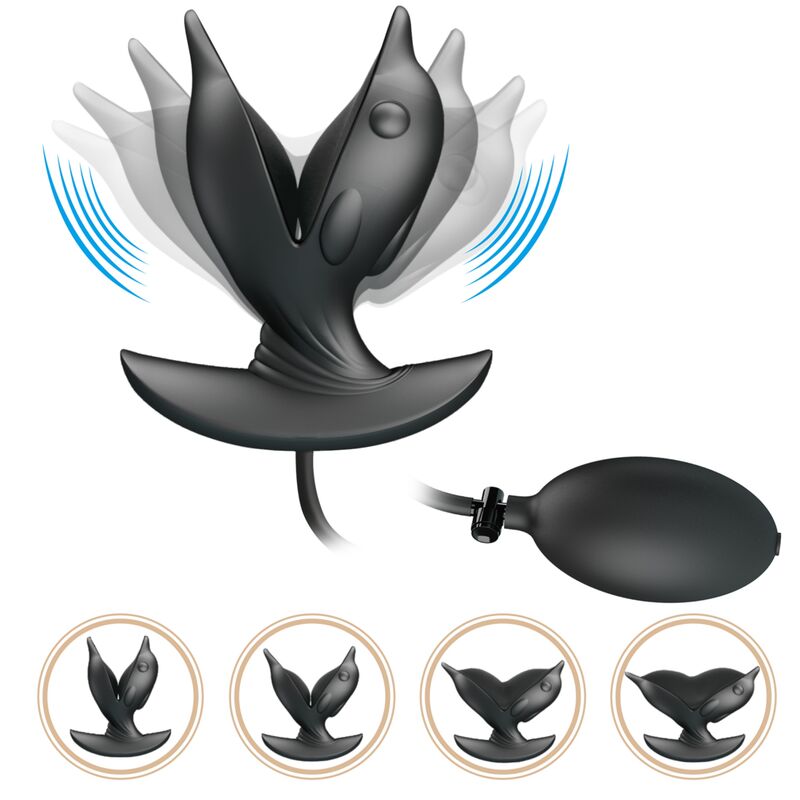 PRETTY LOVE - DMUCHANY I ŁADOWANY KOREK ANALNY DELFIN