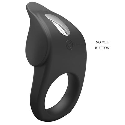 PRETTY LOVE - SUSANNA WIBRACYJNY PIERŚCIEŃ NA PENISA CZARNY