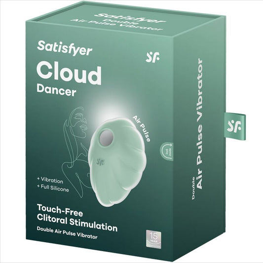 SATISFYER - CLOUD DANCER ZIELONY WIBRATOR Z pulsującym powietrzem