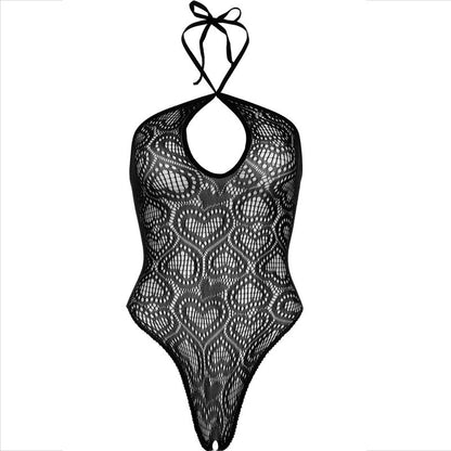 LEG AVENUE - BODY BEZSZWOWY HALTER NECK CZARNY