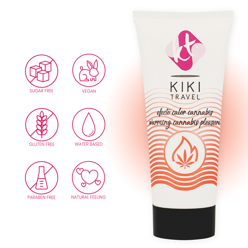 KIKÍ TRAVEL - LUBRYKANT O DZIAŁANIU HOT EFFECT Z KONOPI 50 ML