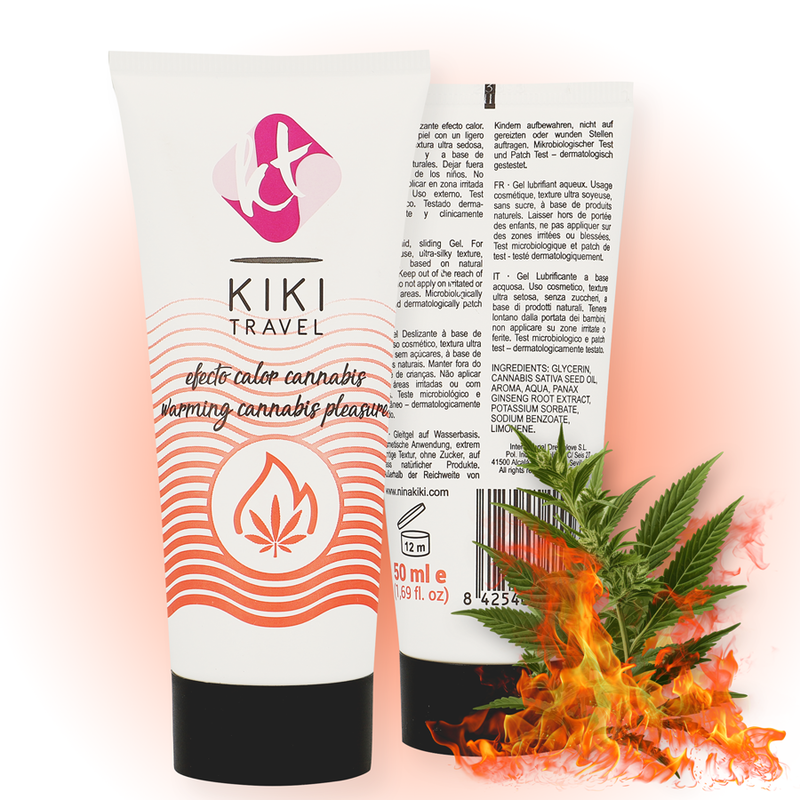 KIKÍ TRAVEL - LUBRYKANT O DZIAŁANIU HOT EFFECT Z KONOPI 50 ML