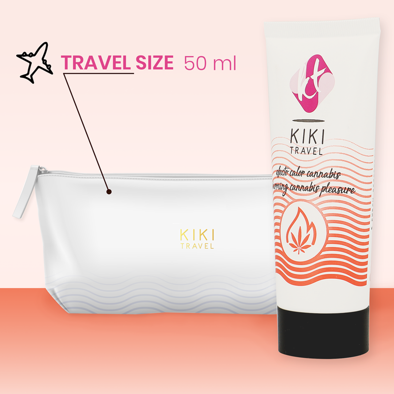 KIKÍ TRAVEL - LUBRYKANT O DZIAŁANIU HOT EFFECT Z KONOPI 50 ML