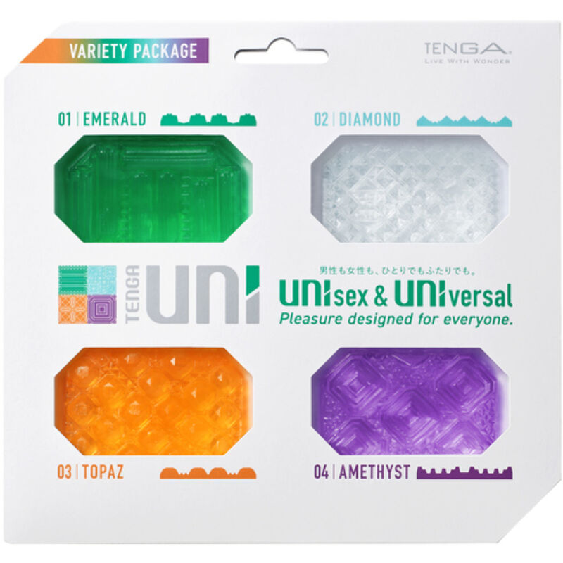 TENGA - UNI VARIETY MASTURBATOR THIMBLE PACK 4 SZTUKI