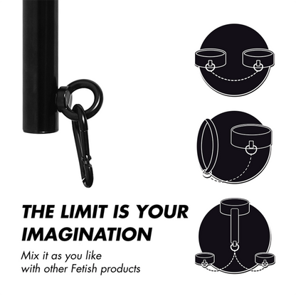 FETYSZ UMIESZANY BONDAGE - REGULOWANY DRĄŻEK ROZDZIELAJĄCY 4 SZTUKI
