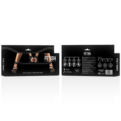 FETYSZ UMIESZANY BONDAGE - REGULOWANY DRĄŻEK ROZDZIELAJĄCY 4 SZTUKI