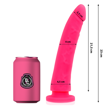 DELTA CLUB - ZABAWKI RÓŻOWY DILDO MEDYCZNE SILIKONOWE 23 CM -O- 4,5 CM