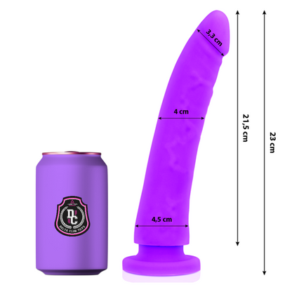 DELTA CLUB - ZABAWKI LILAC DILDO MEDYCZNE SILIKONOWE 23 CM -O- 4,5 CM