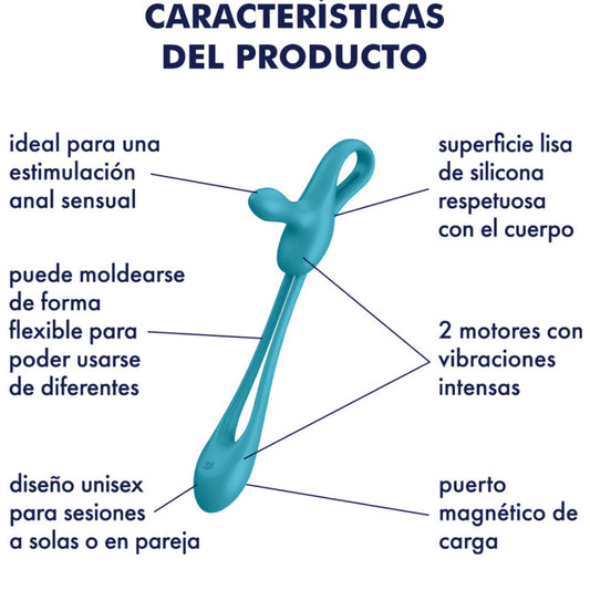 SATISFYER - PLUG &amp; PLAY 1 ELASTYCZNY MULTIWIBRATOR