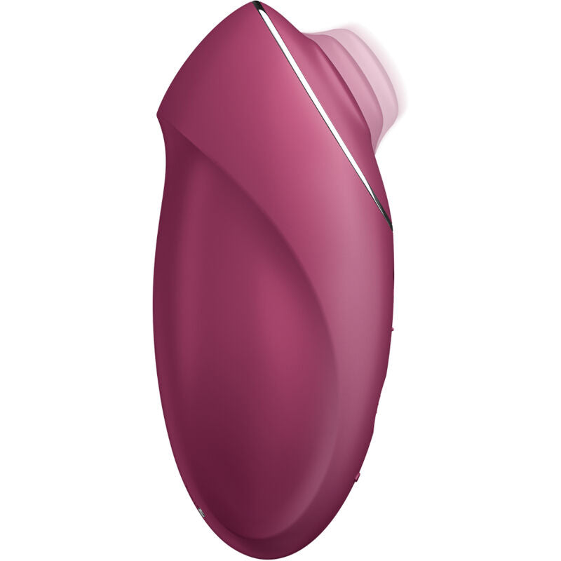 SATISFYER - TAP &amp; CLIMAX 1 WIBRATOR LAY-ON CZERWONY