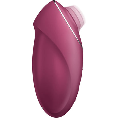 SATISFYER - TAP &amp; CLIMAX 1 WIBRATOR LAY-ON CZERWONY