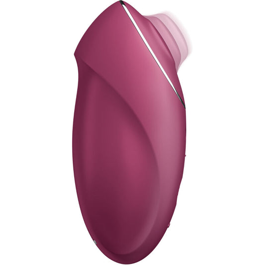 SATISFYER - TAP &amp; CLIMAX 1 WIBRATOR LAY-ON CZERWONY