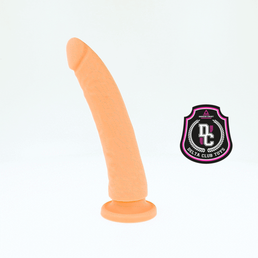 DELTA CLUB - ZABAWKI DILDO NATURALNY SILIKON MEDYCZNY 17 CM -O- 3 CM