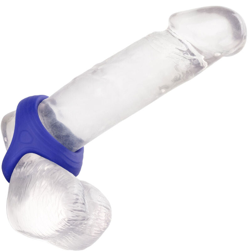 CALEXOTICS - ADMIRAL COCK BALL DUAL RING NIEBIESKI