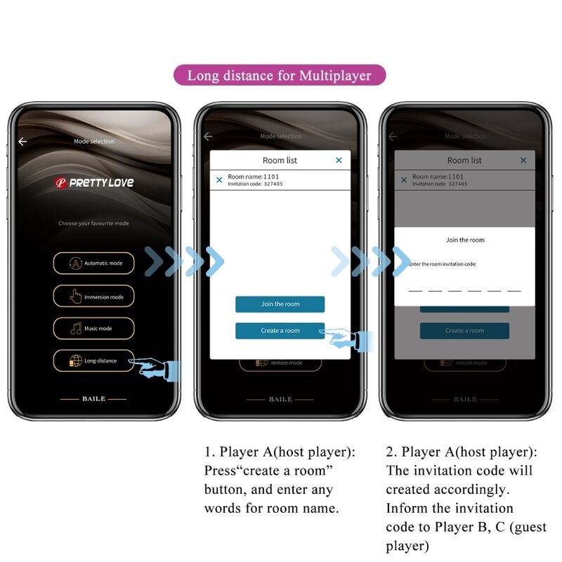 PRETTY LOVE - JEFFERSON STEROWANY APLIKACJĄ KOREK ANALNY FIOLETOWY